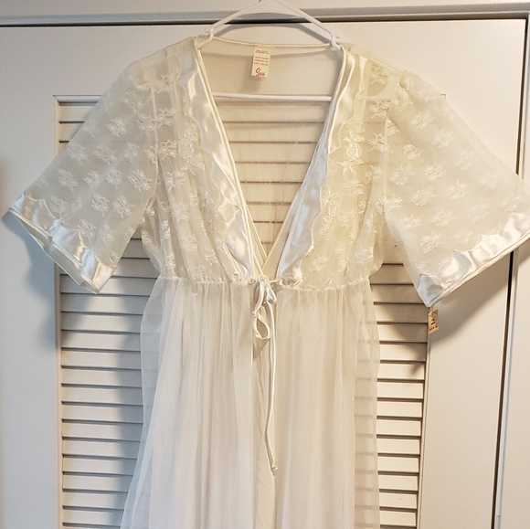 Vintage Nightgown Robe Sears 1960s 1970s Large - Picture 2 of 7